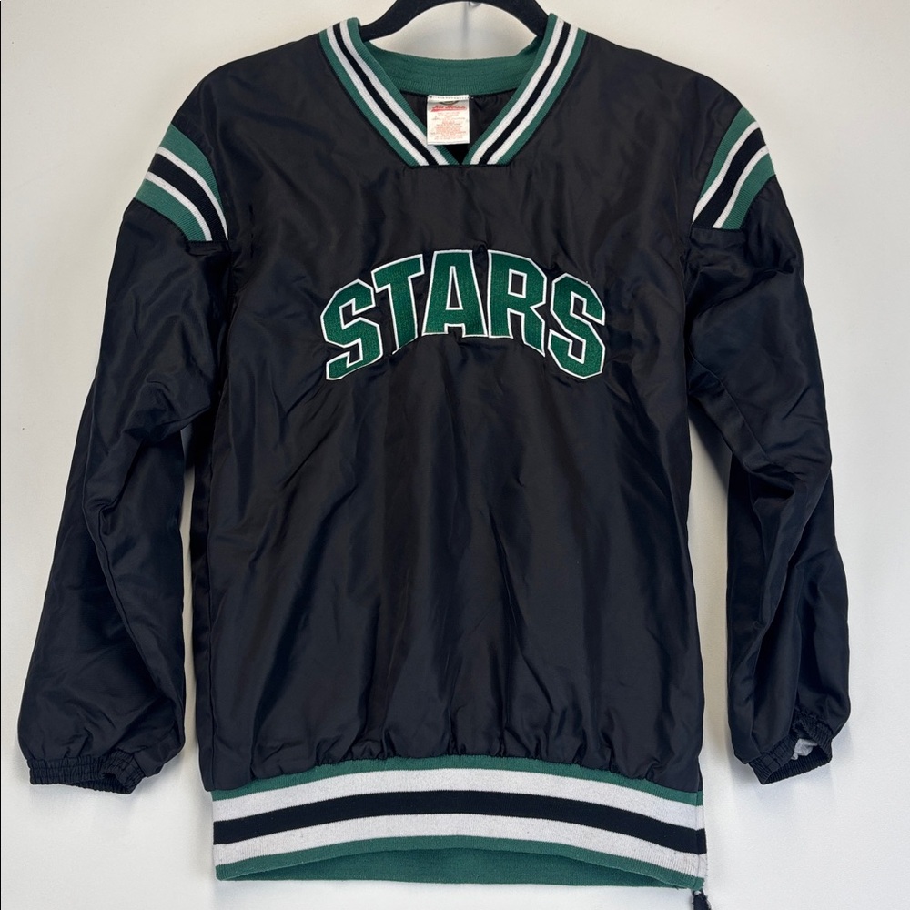 NHL Kid Athlete Vintag Dallas Stars Embroidered Lined Pullover Size Medium 10/12